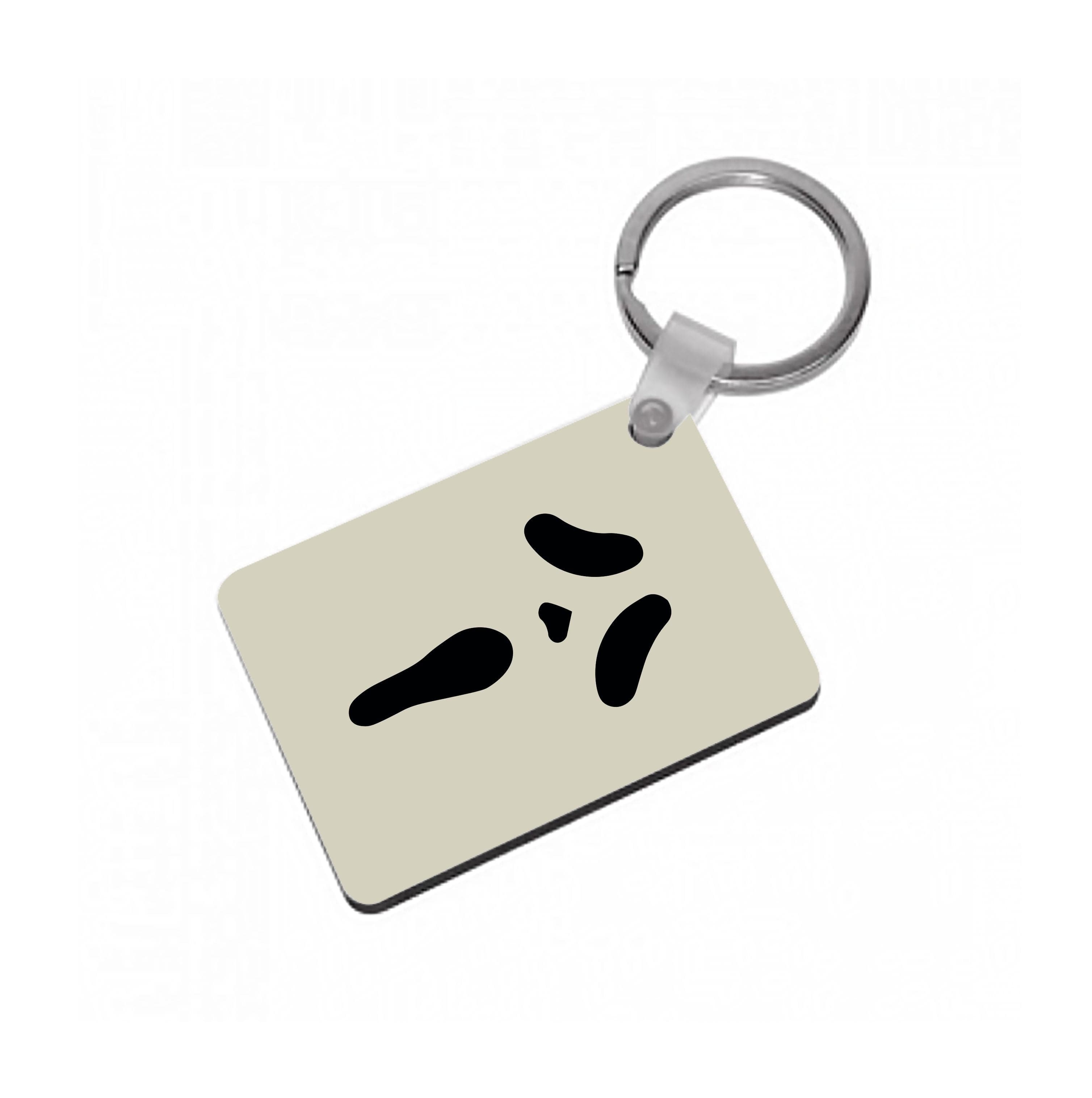 Scream Face Keyring