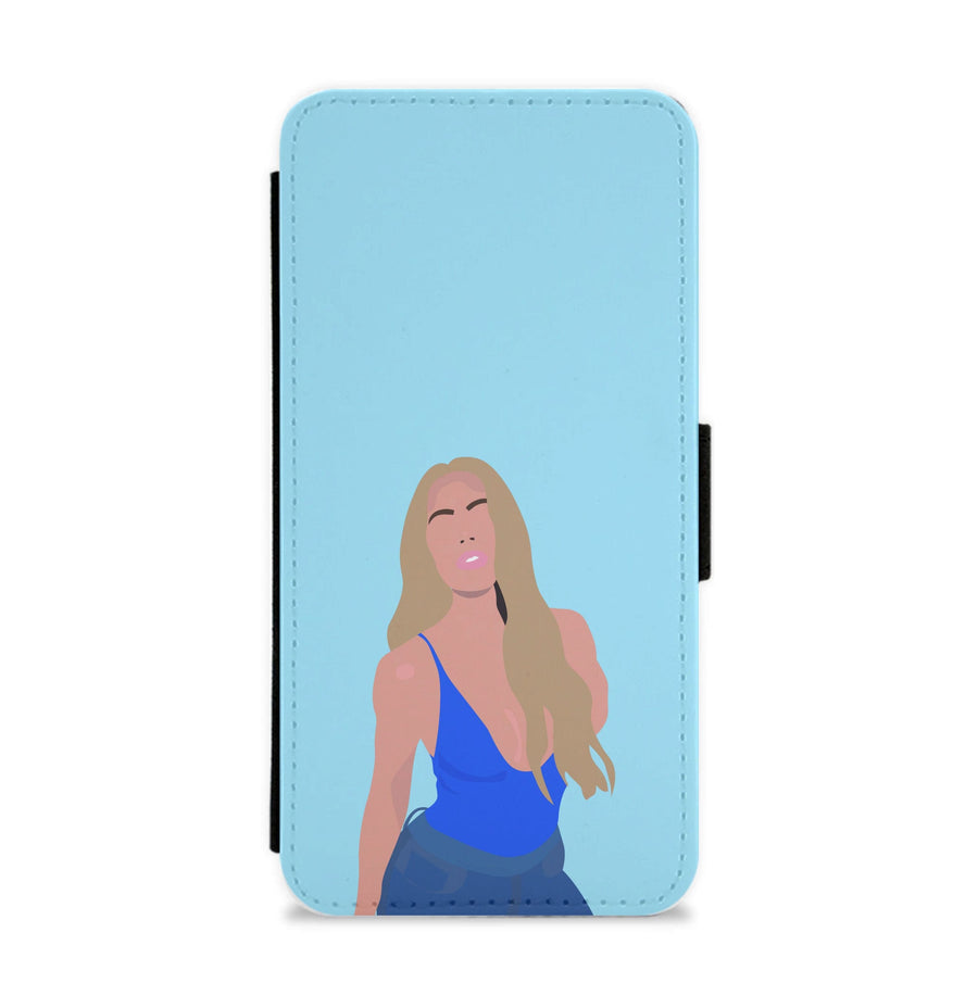 Khloe Kardashian silhouette Flip / Wallet Phone Case