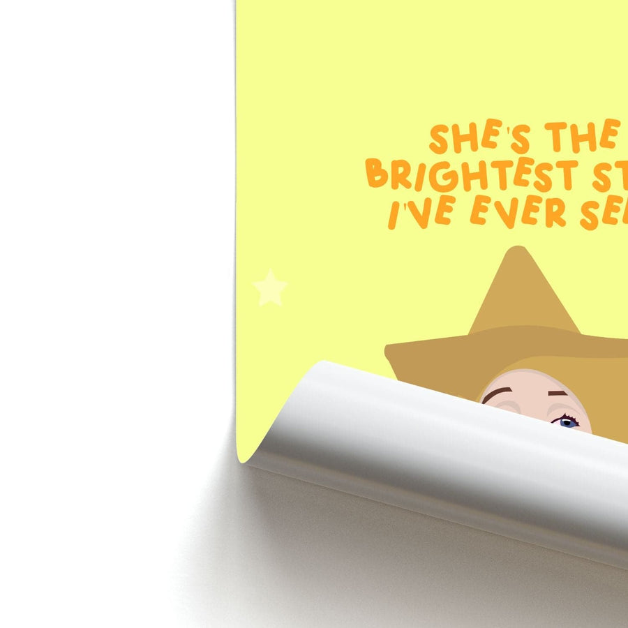 She's The Brightest Star I've Ever Seen - Christmas Poster