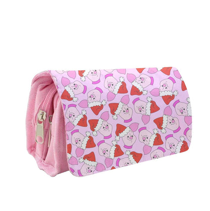 Pig Pattern Christmas Pencil Case