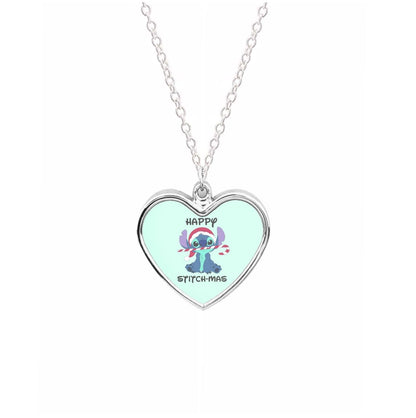 Happy Blue Alienmas - Christmas Necklace