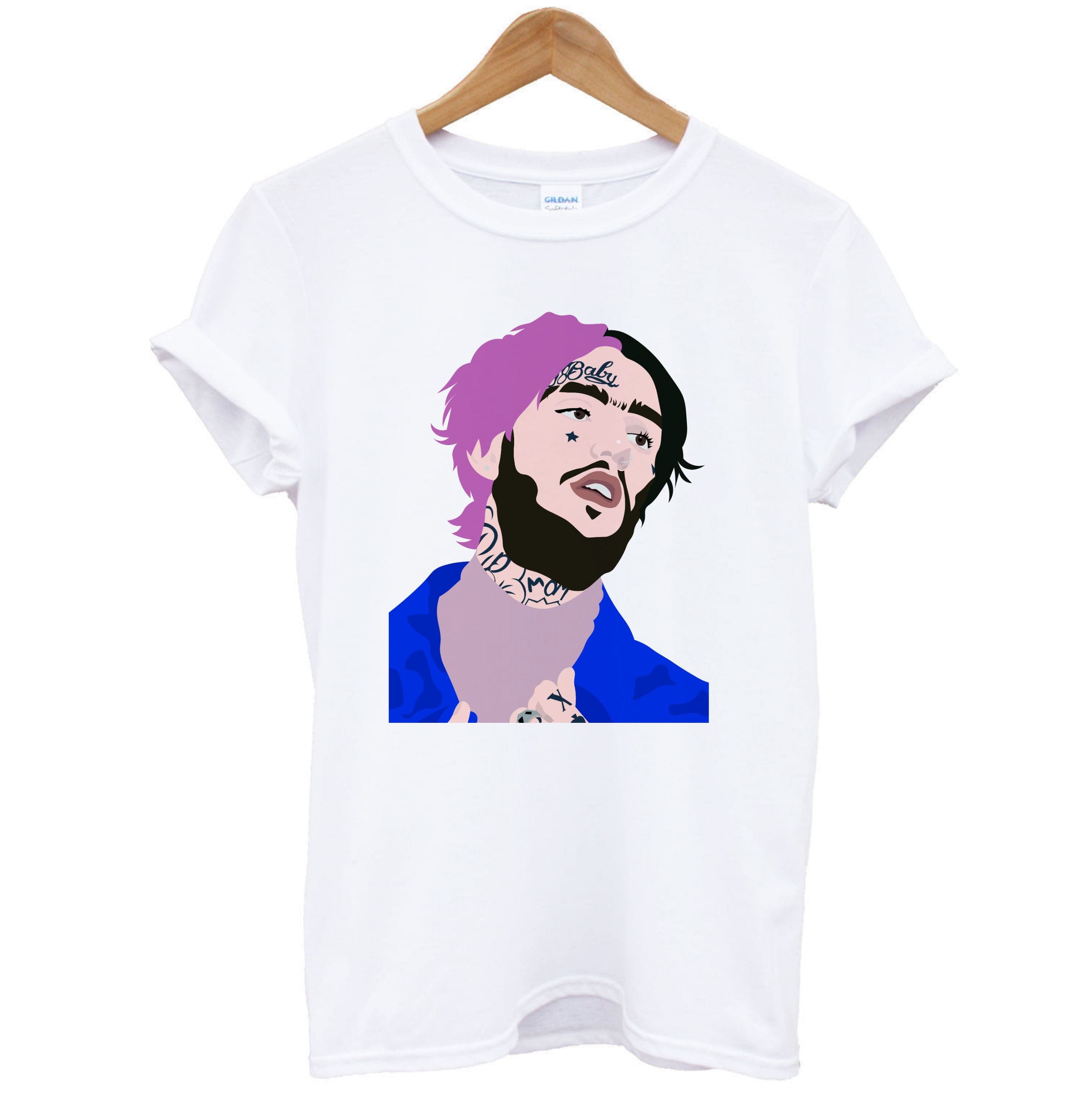 Pink And Black Hair - Peep T-Shirt