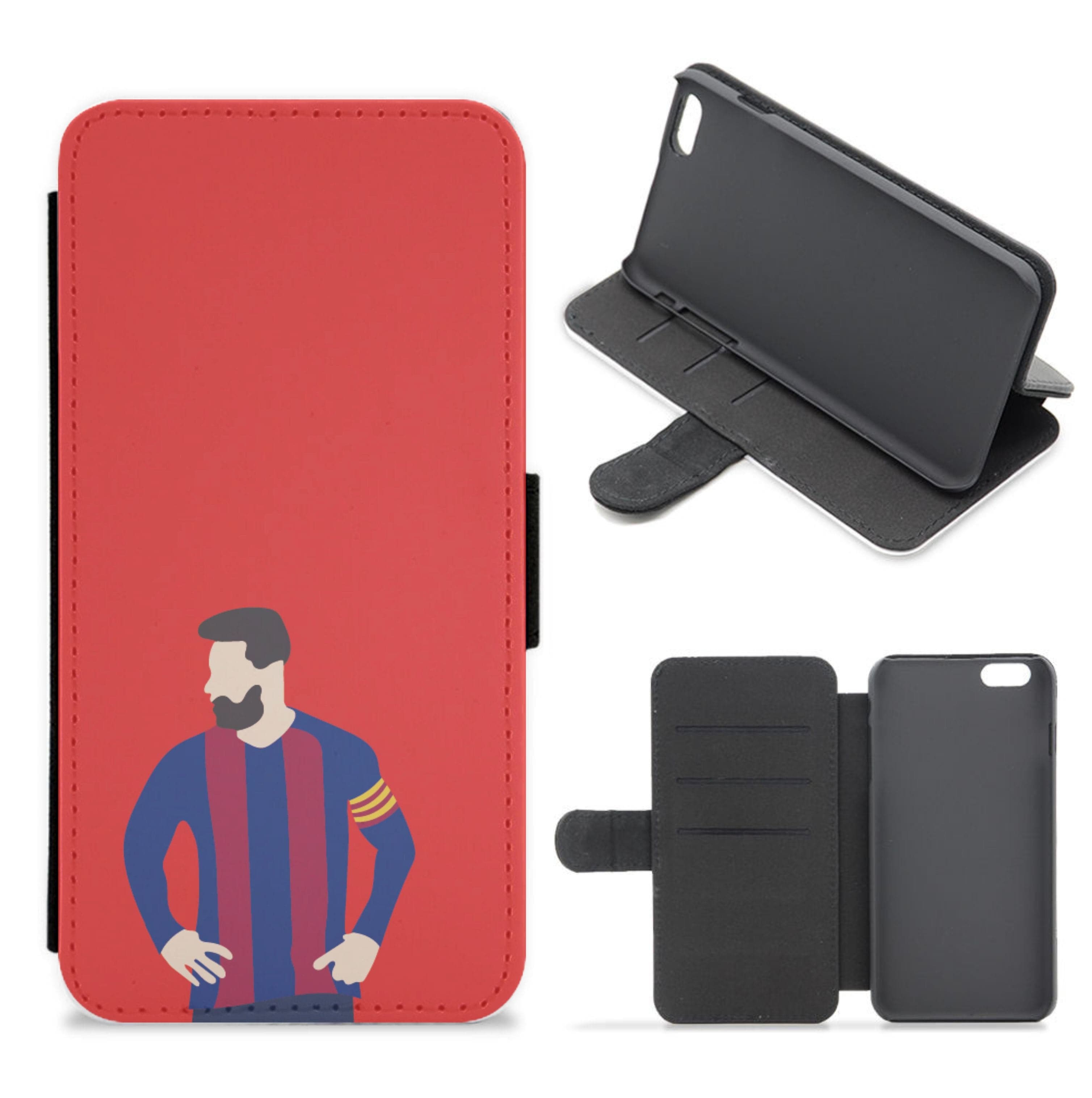 Messi Barca Flip / Wallet Phone Case