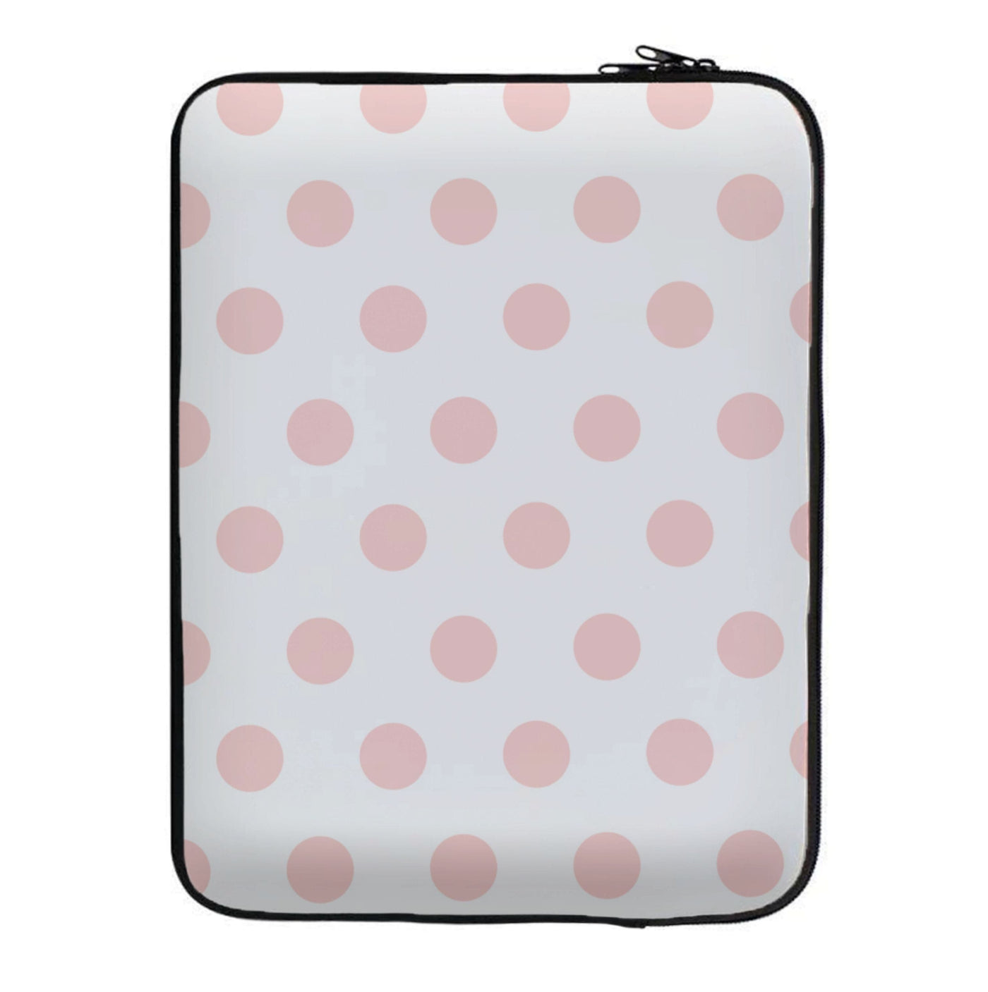 Pink Polka Dot Personalised Laptop Sleeve
