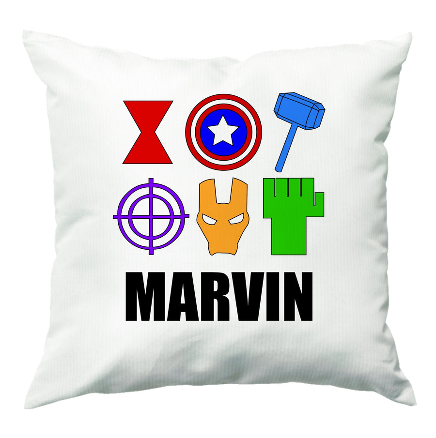 Icon Pattern - Personalised Marvel Cushion