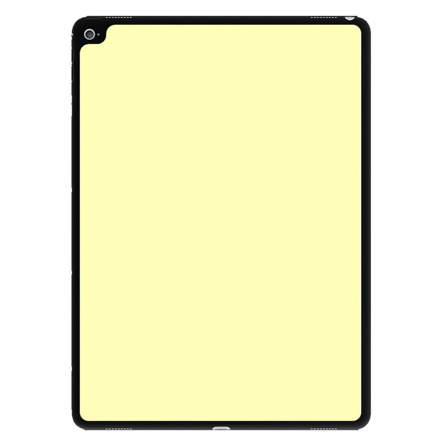 Back To Casics - Pretty Pastels - Plain Yellow iPad Case