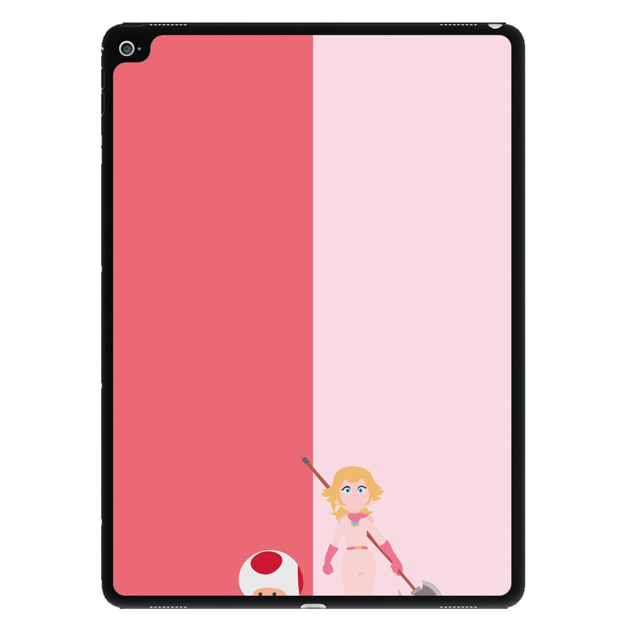 Toad And Peach - The Super Mario Bros iPad Case