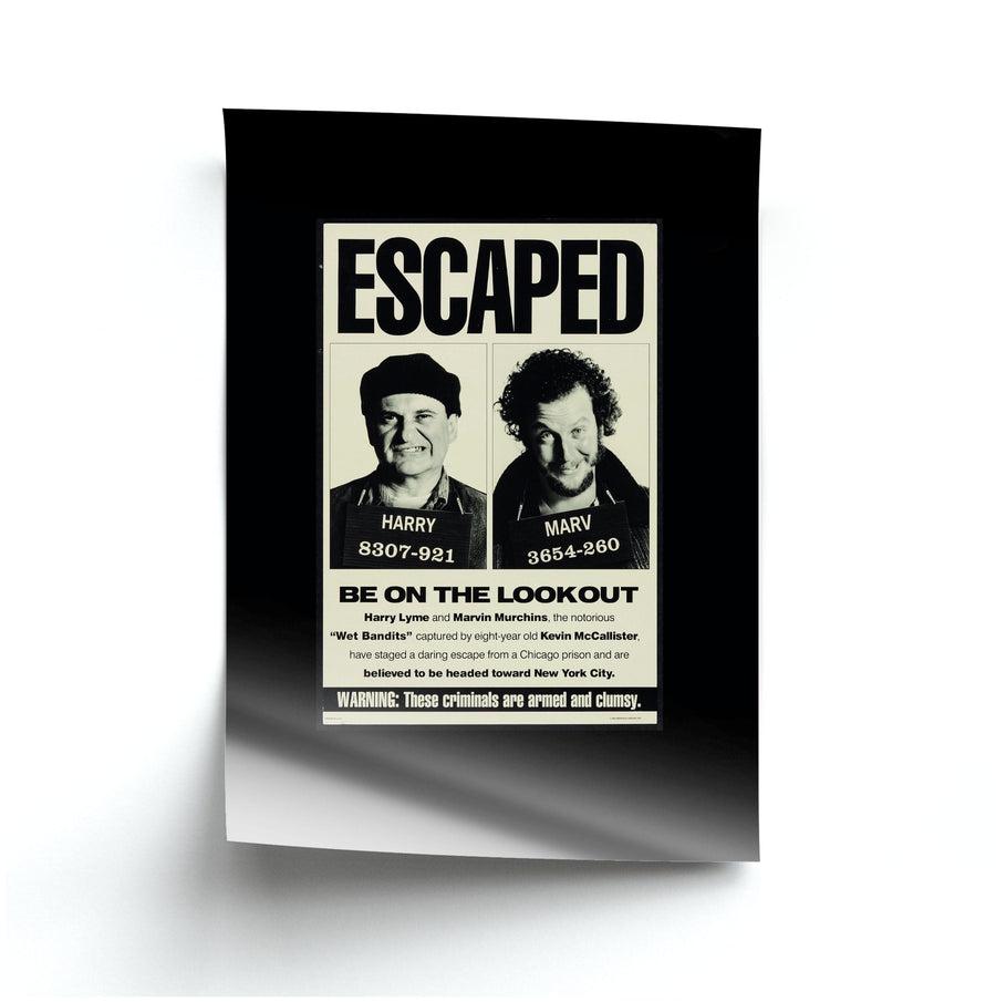 Escaped - Home Alone Poster