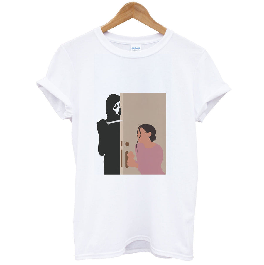 Tara And Ghostface - Scream T-Shirt
