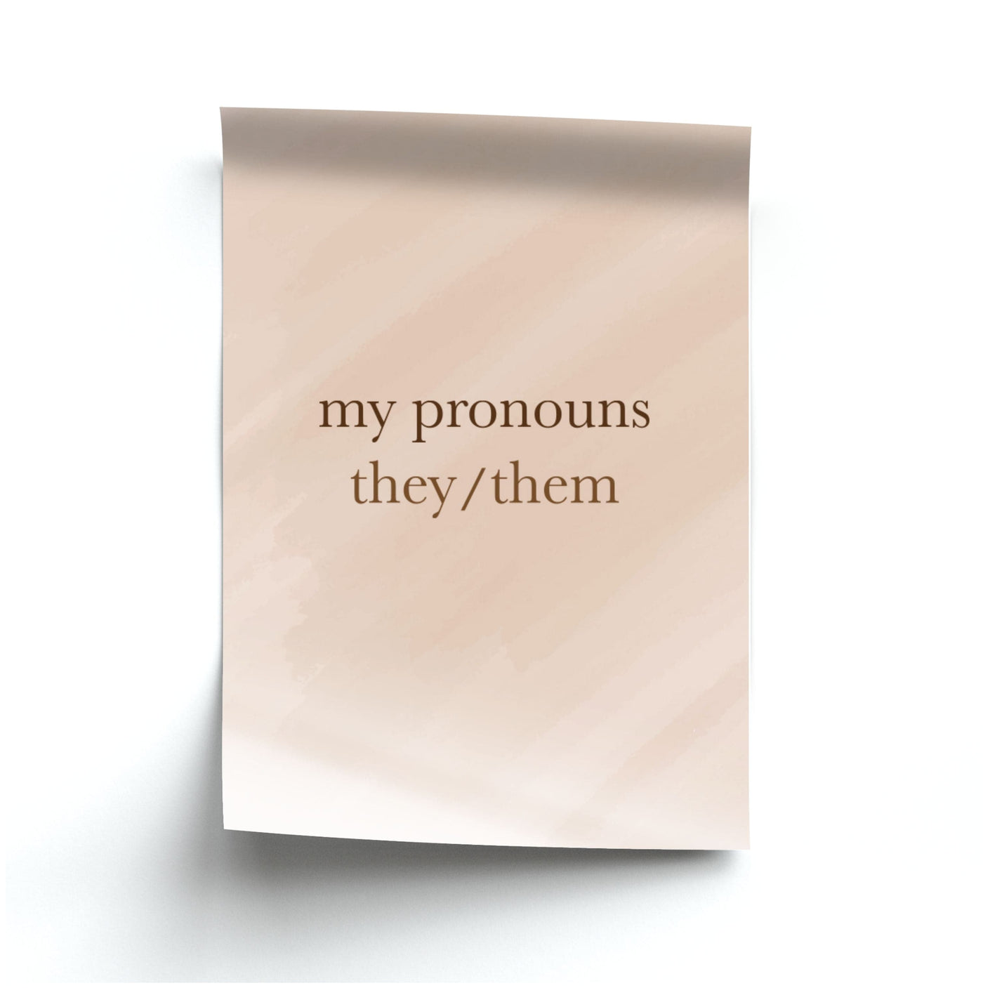 They & Them - Pronouns Poster