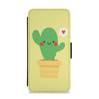 Cute Cactus Flip / Wallet Phone Case - Fun Cases