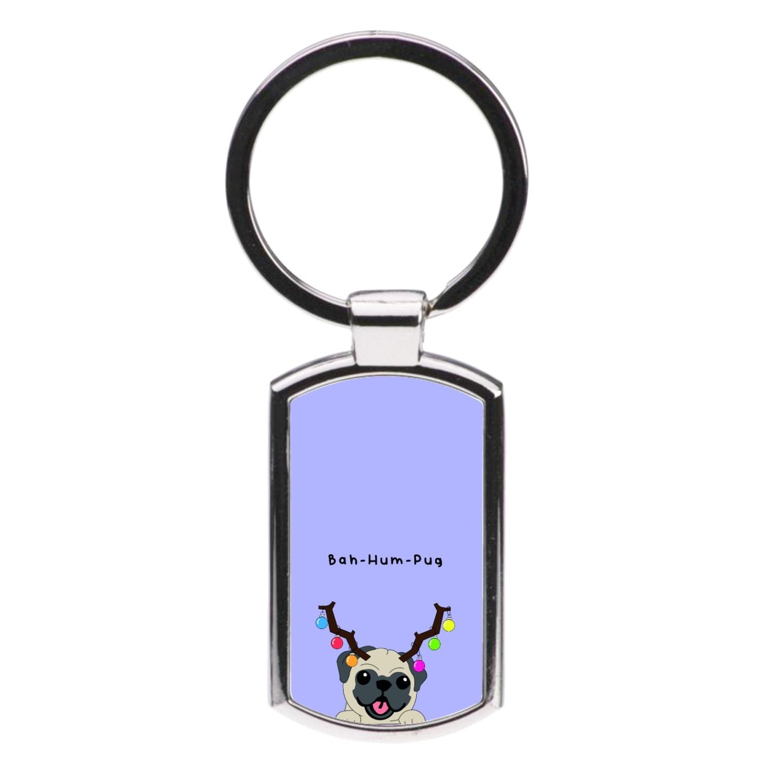 Buh-hum-pug - Christmas Luxury Keyring