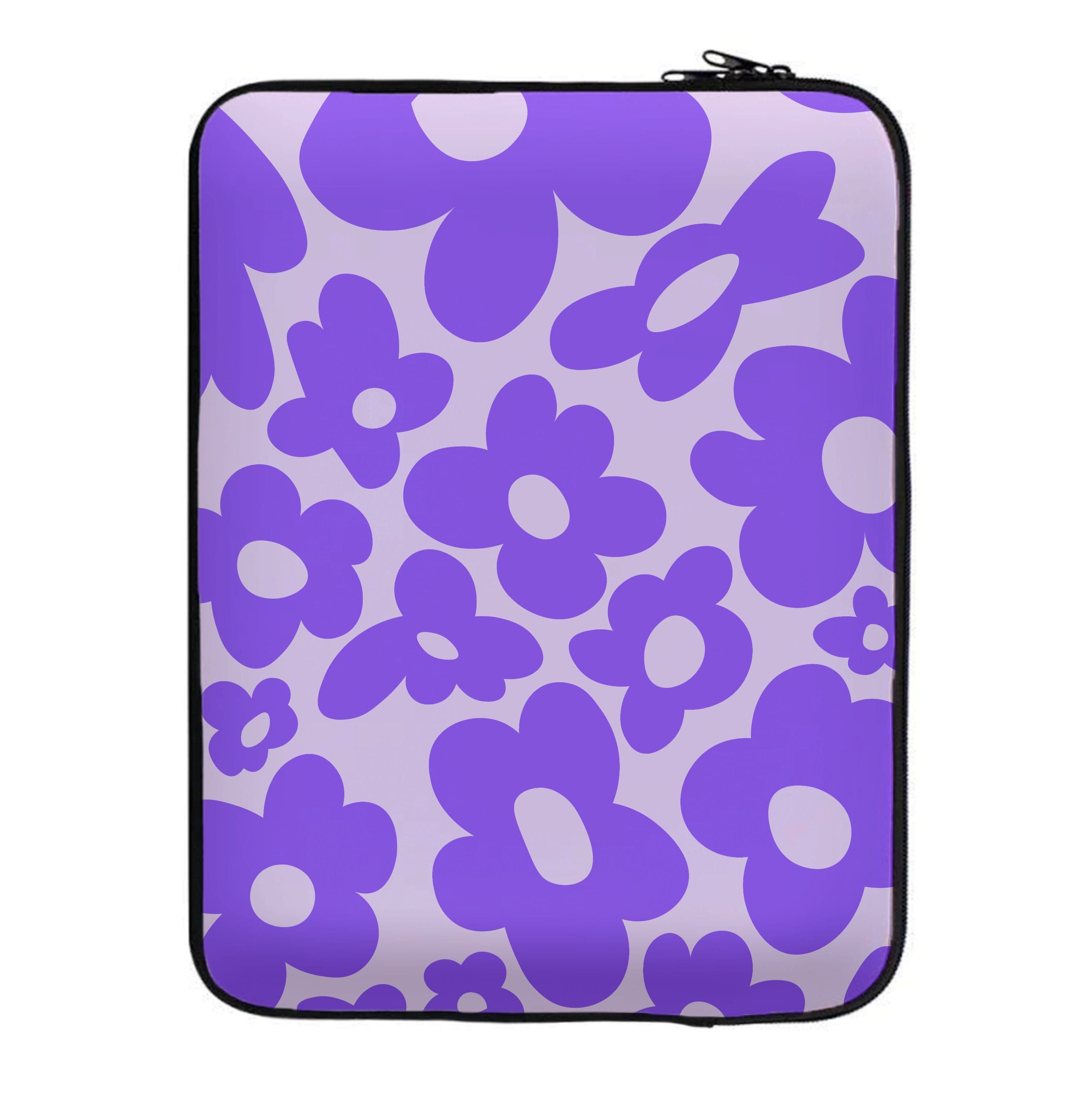 Purple Flowers - Trippy Patterns Laptop Sleeve