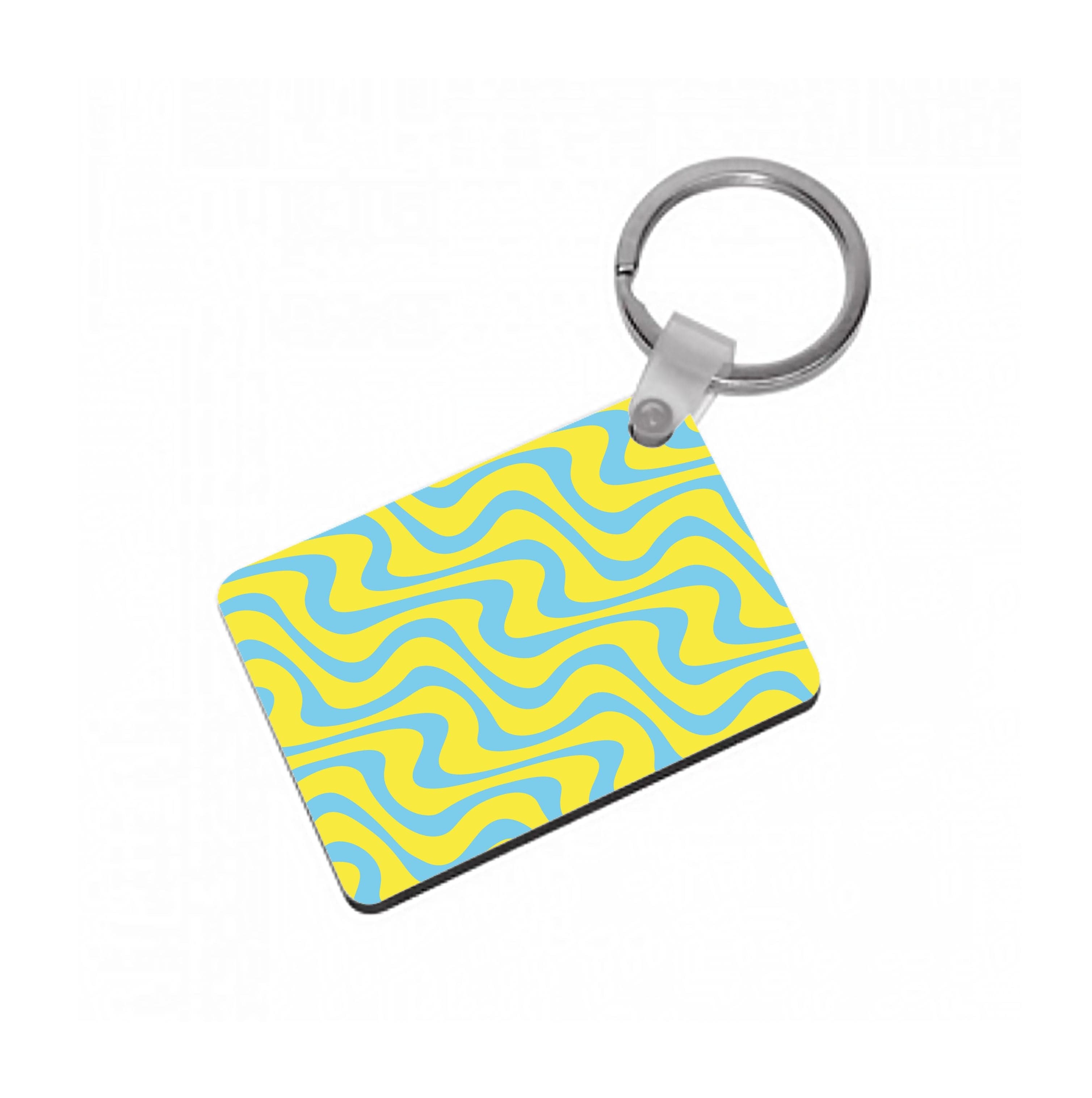 Abstract Pattern 10 Keyring