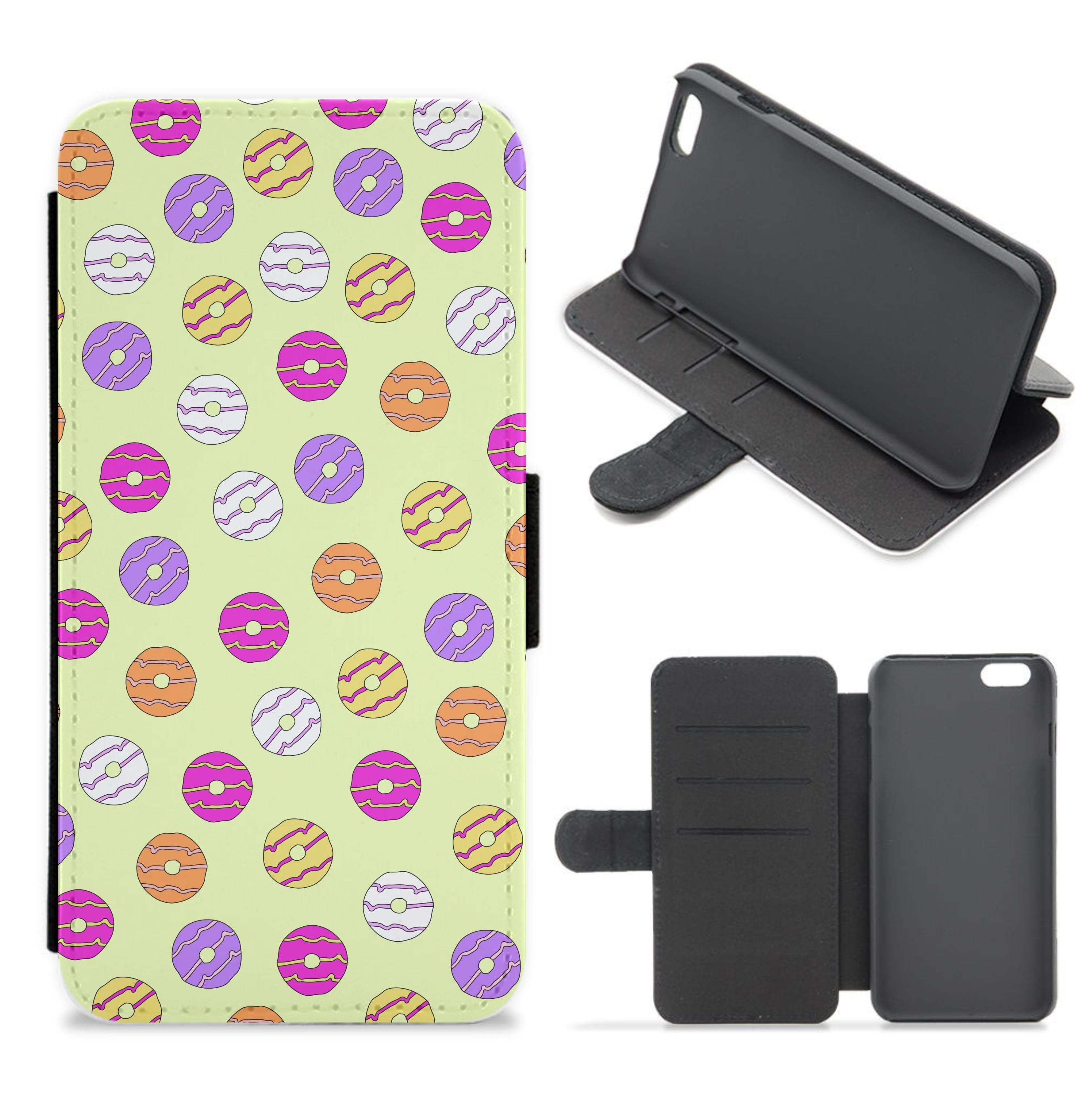 Party Rings - Biscuits Patterns Flip / Wallet Phone Case