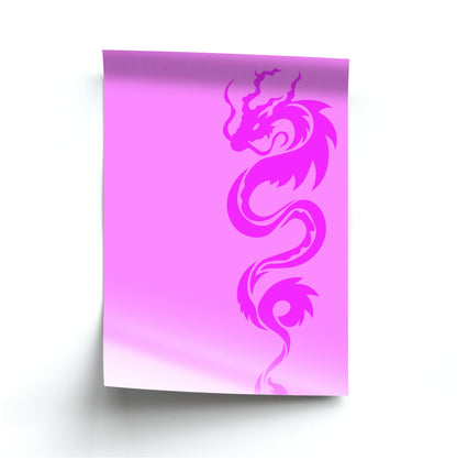 Pink Side Dragon  Poster