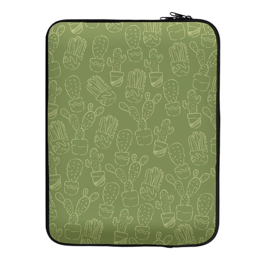 Green And Yellow Cacti - Western  Laptop Sleeve