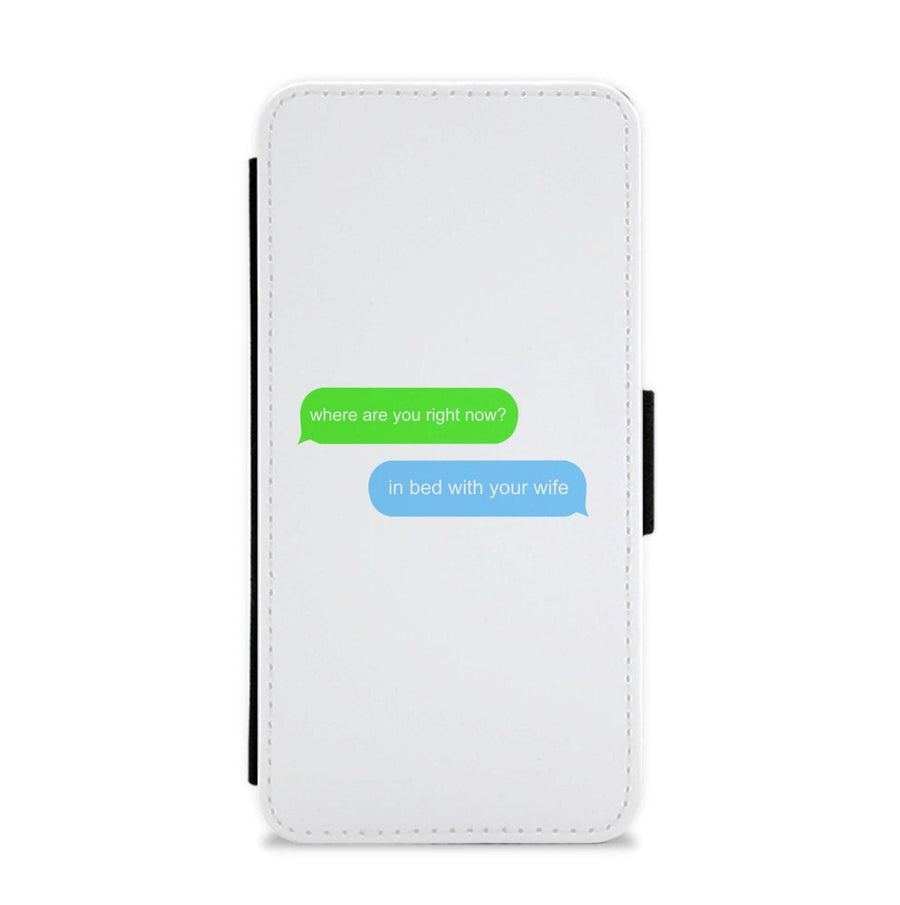 Where Are You Right Now? - Pete Davidson Flip / Wallet Phone Case