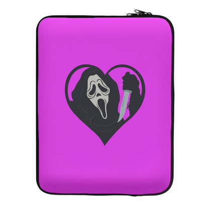 Heart face - Halloween Laptop Sleeve