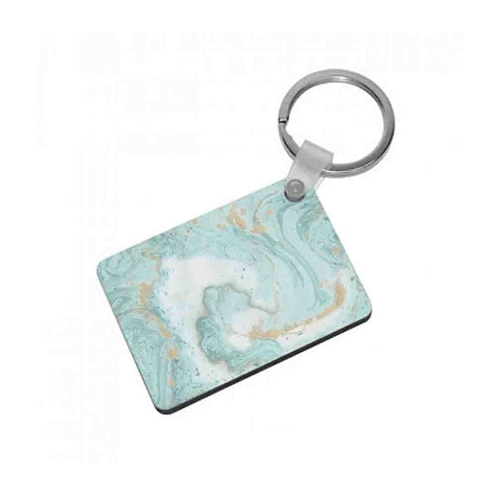 Green Marble Keyring - Fun Cases