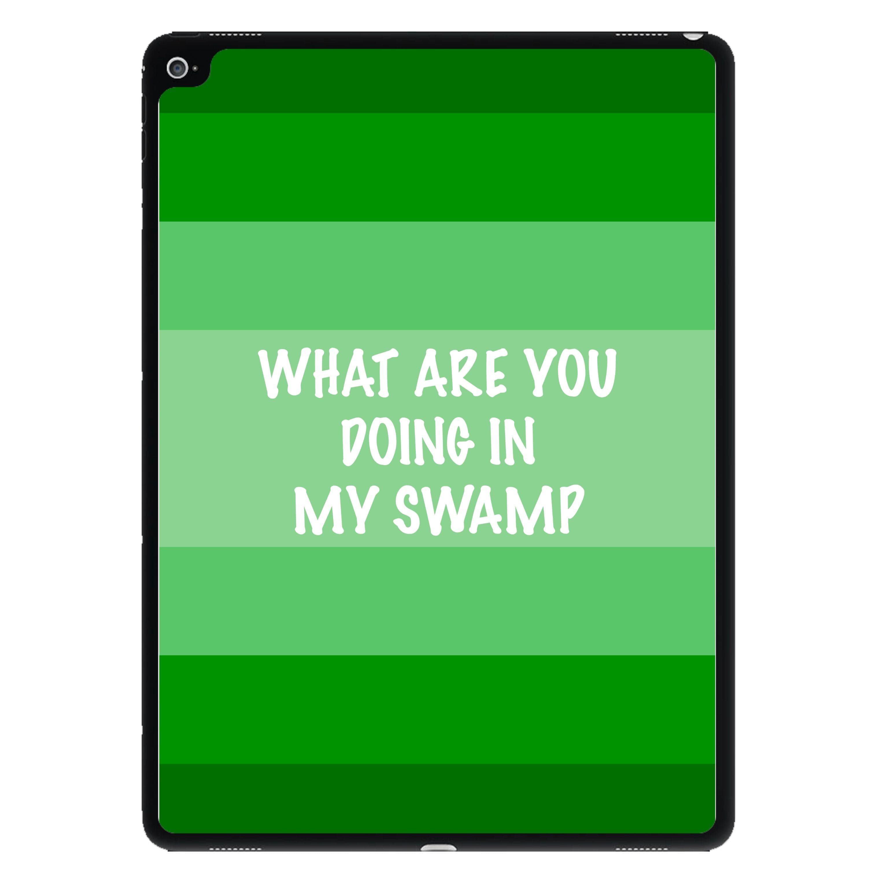 What Are You Doing In My Swamp - Green Ogre iPad Case