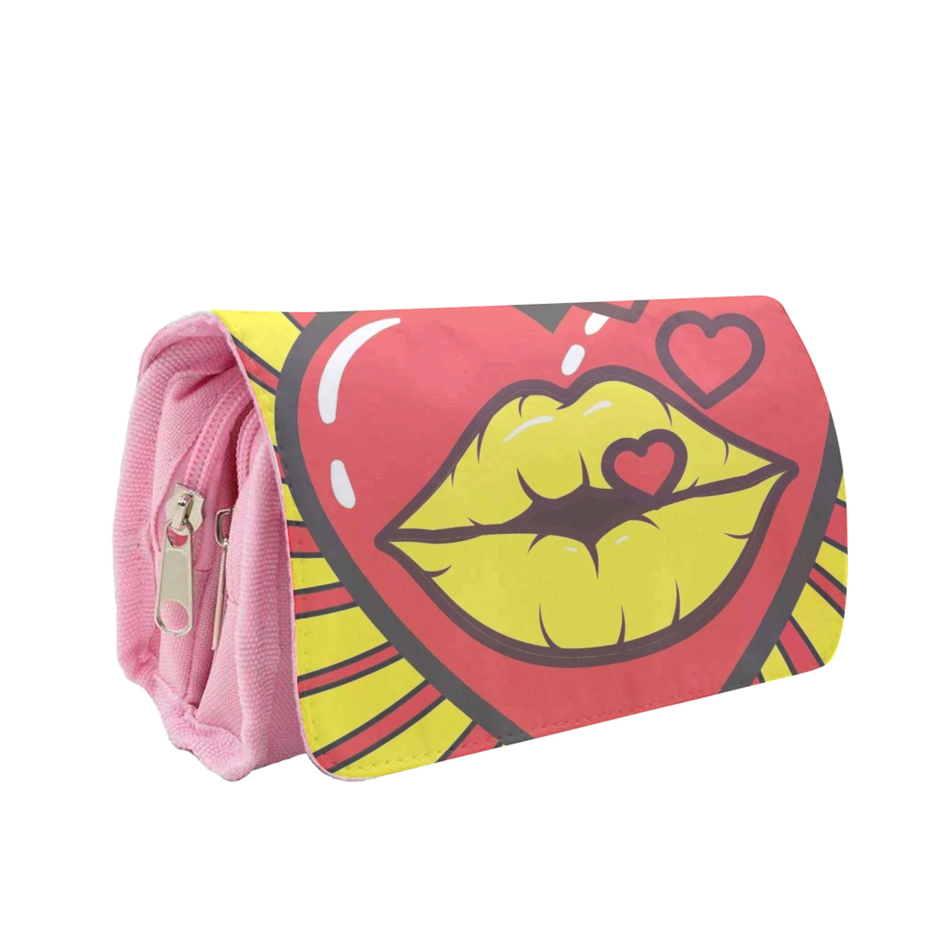 Spiral Kiss - Pop Art Pencil Case