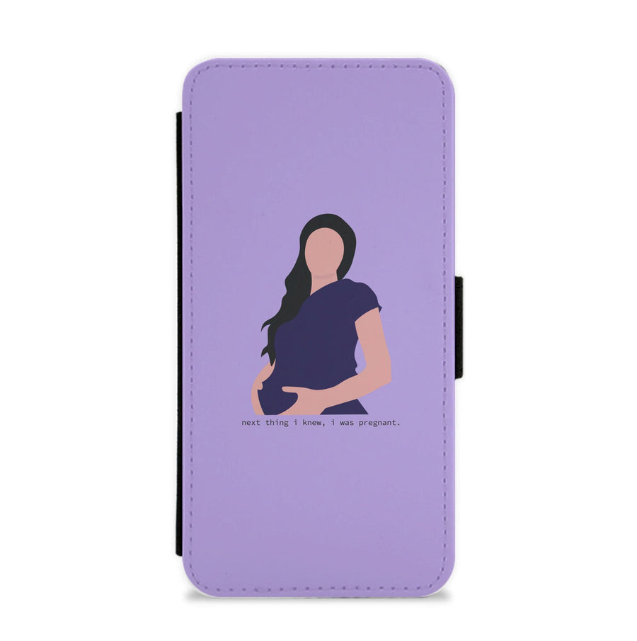 Next thing I knew, I was pregnant - Kylie Jenner Flip / Wallet Phone Case
