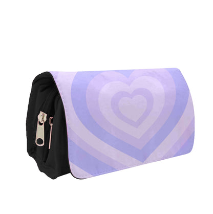 Purple - Colourful Hearts Pencil Case