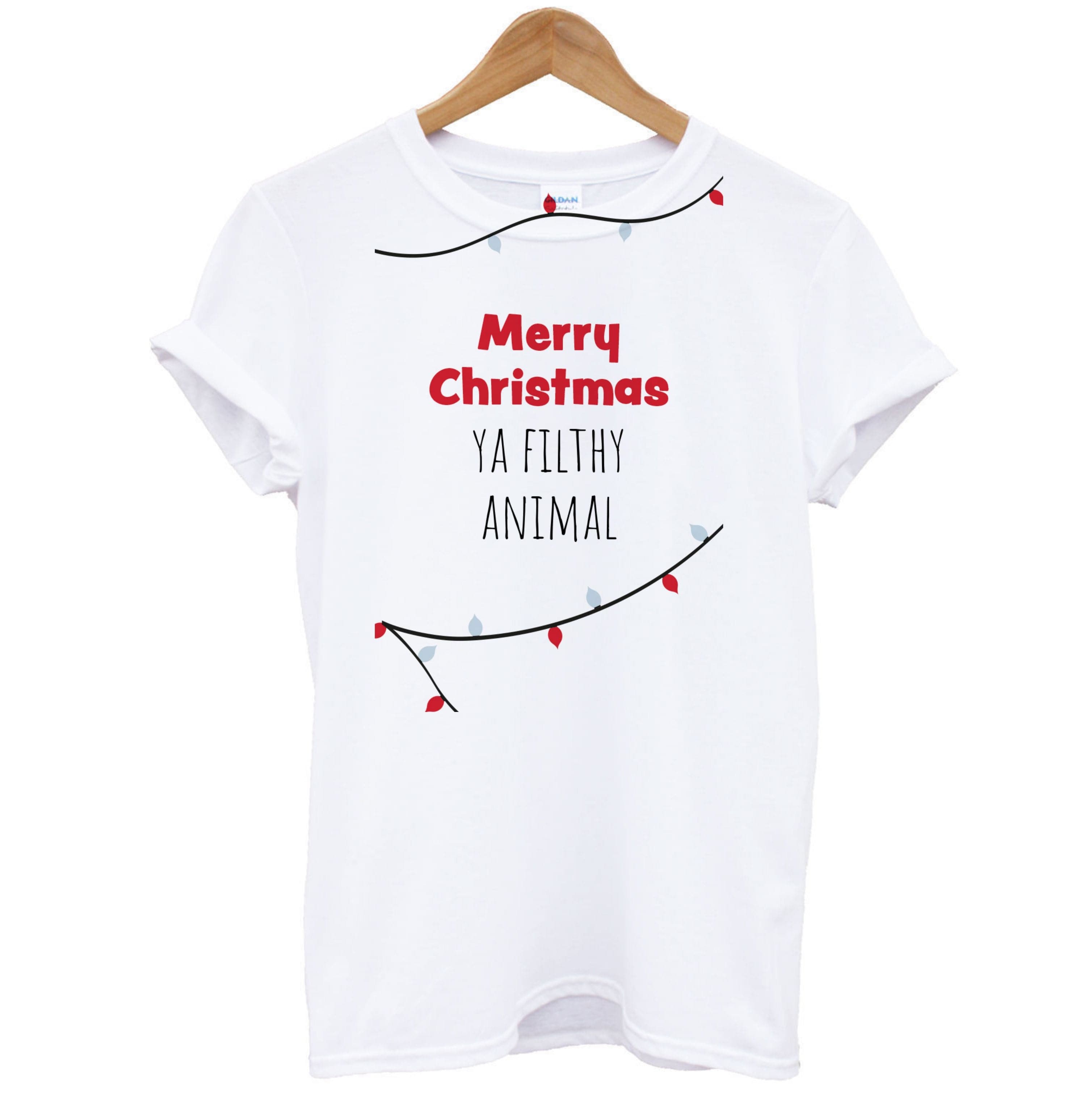 Merry Christmas Ya Filthy Animal T-Shirt