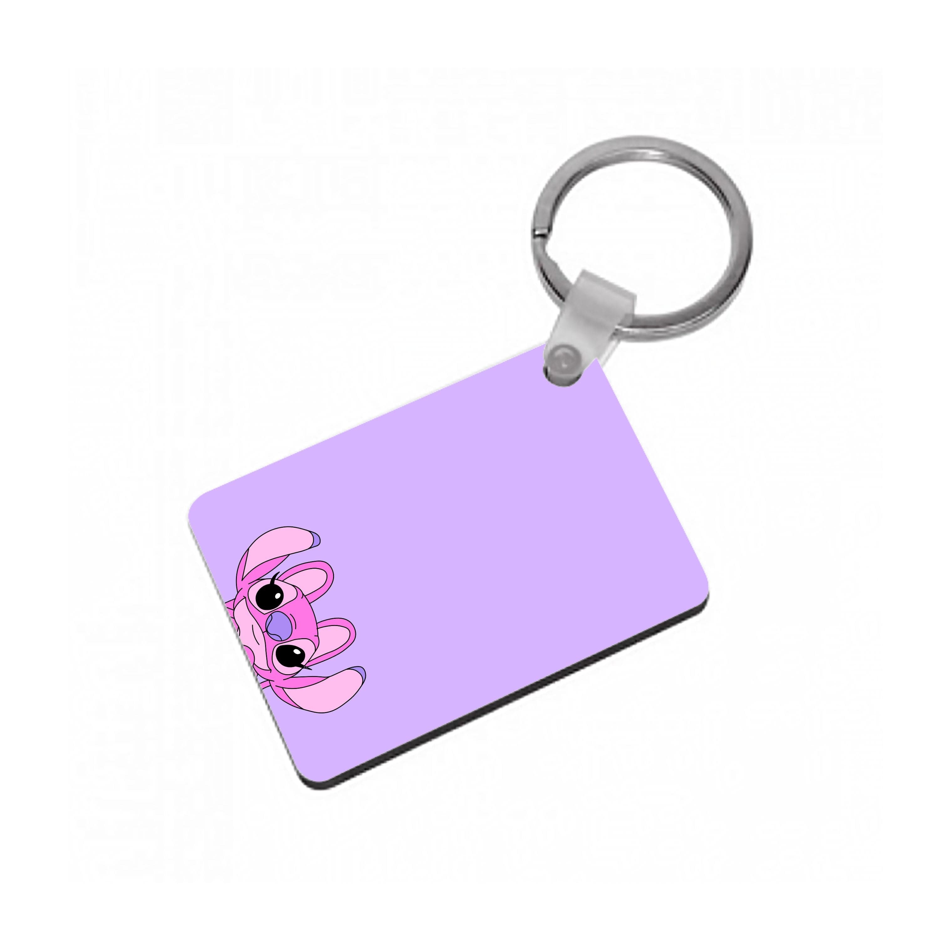 Gazing - Pink Alien Keyring