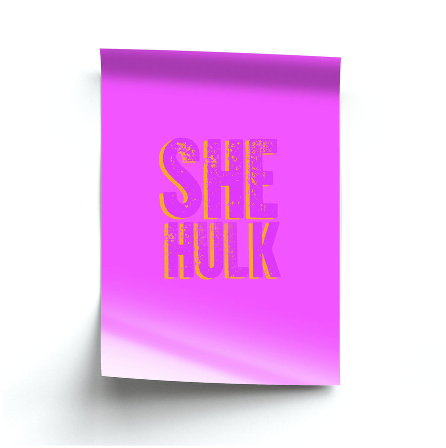 Pink - She Hulk Poster