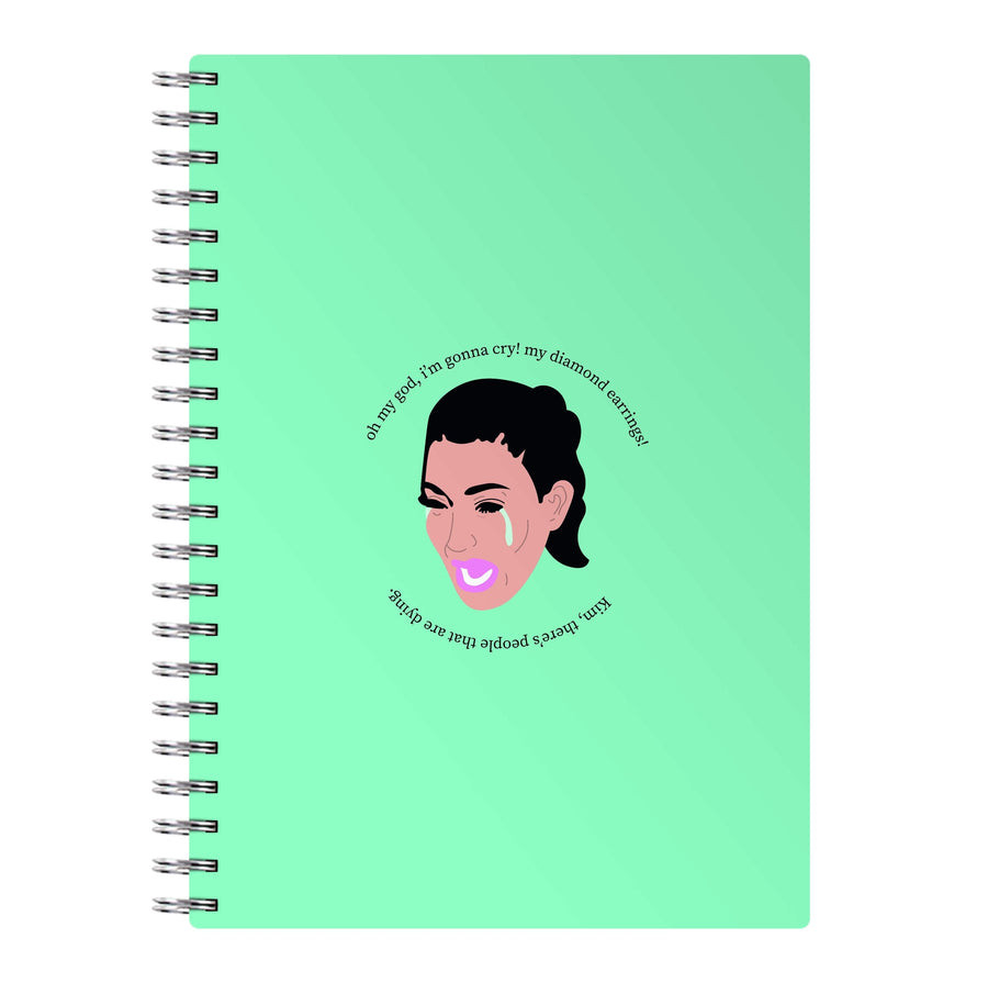 My diamond earrings! - Kim Kardashian Notebook