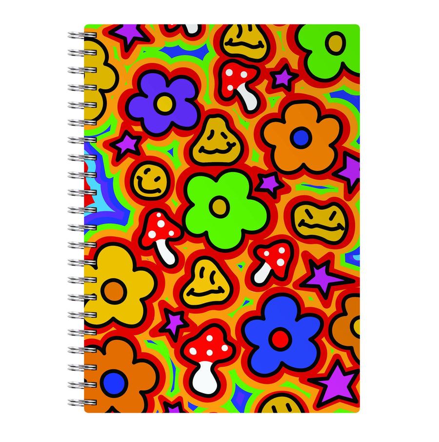 Rainbow Trip - Trippy Patterns Notebook