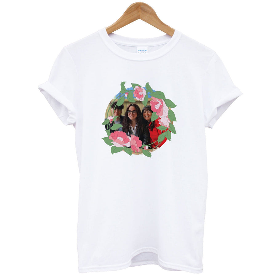 Floral Wreath - Personalised Mother's Day T-Shirt