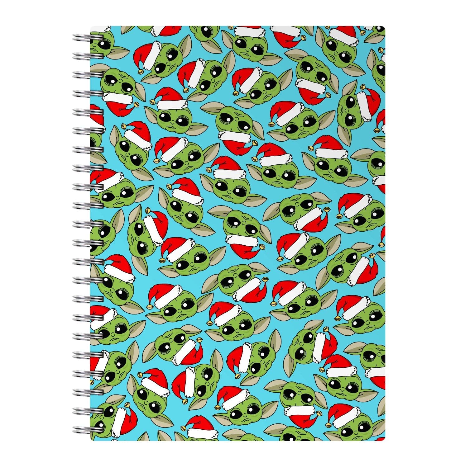 Baby Yoda Christmas Pattern Notebook