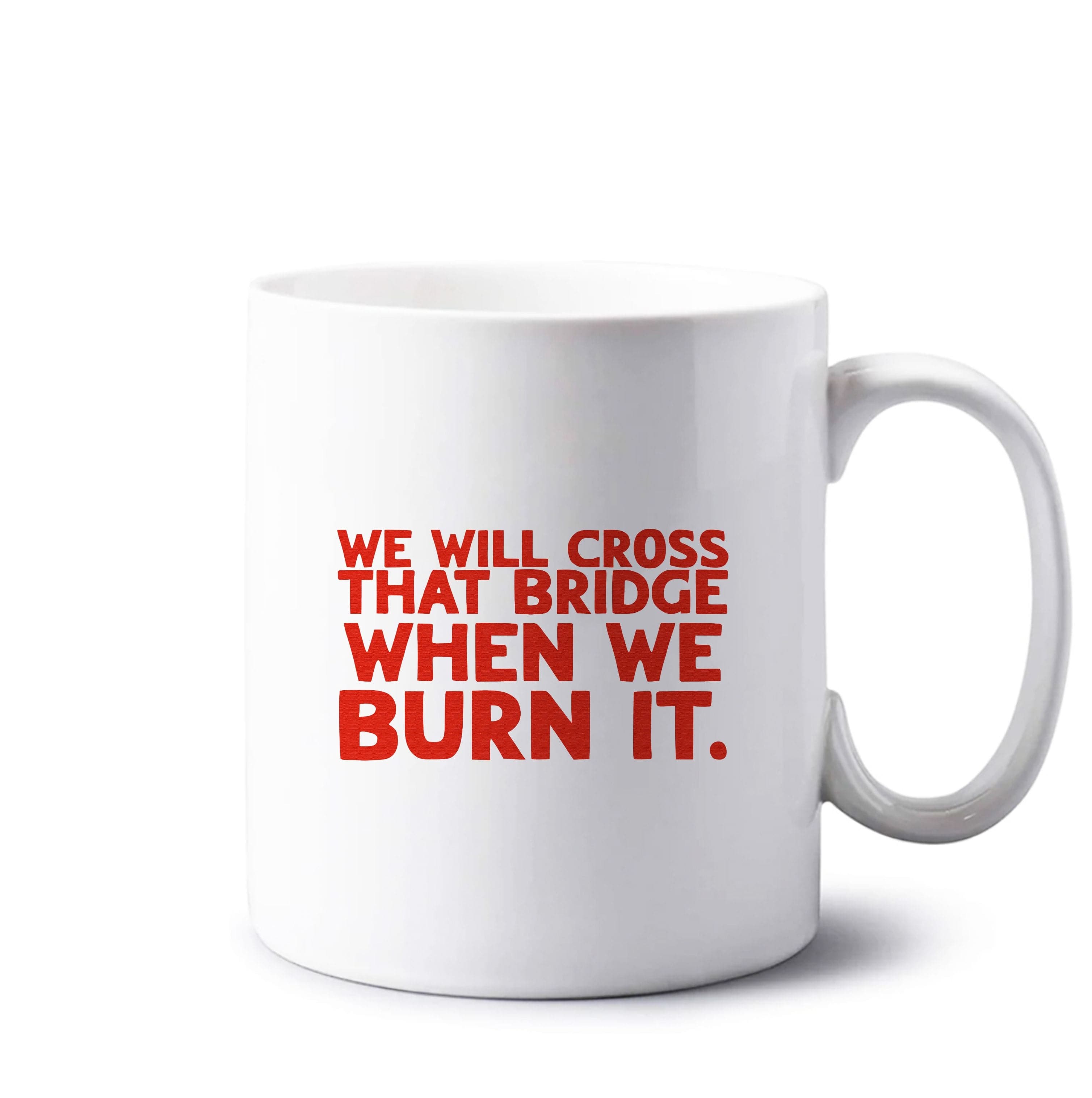 We Will Cross That Bridge When We Burn It Mug