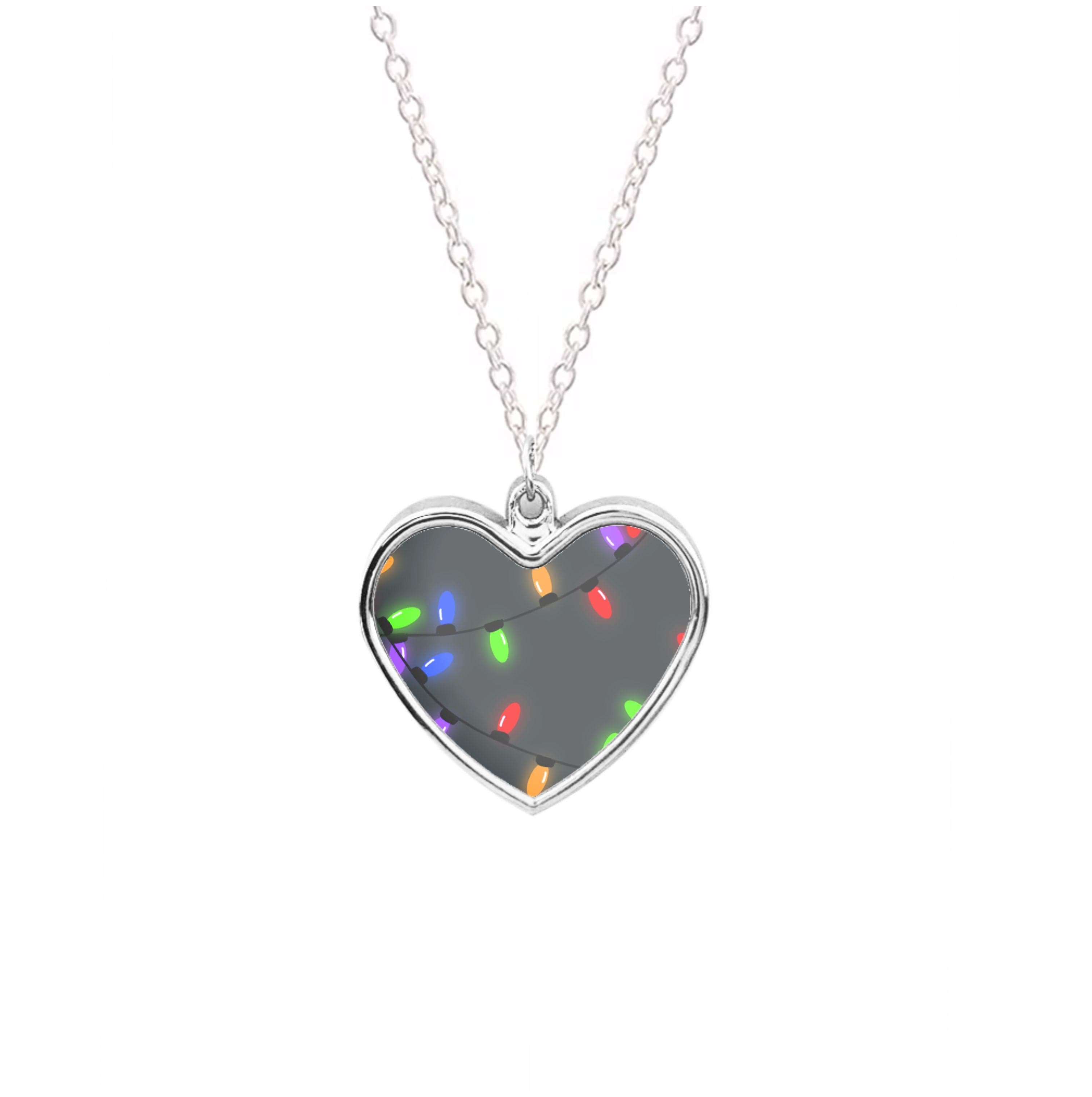 Rainbow Lights - Christmas Patterns Necklace