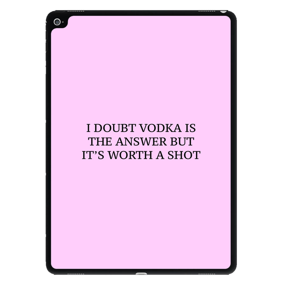 I Doubt Vodka - Summer Quotes iPad Case
