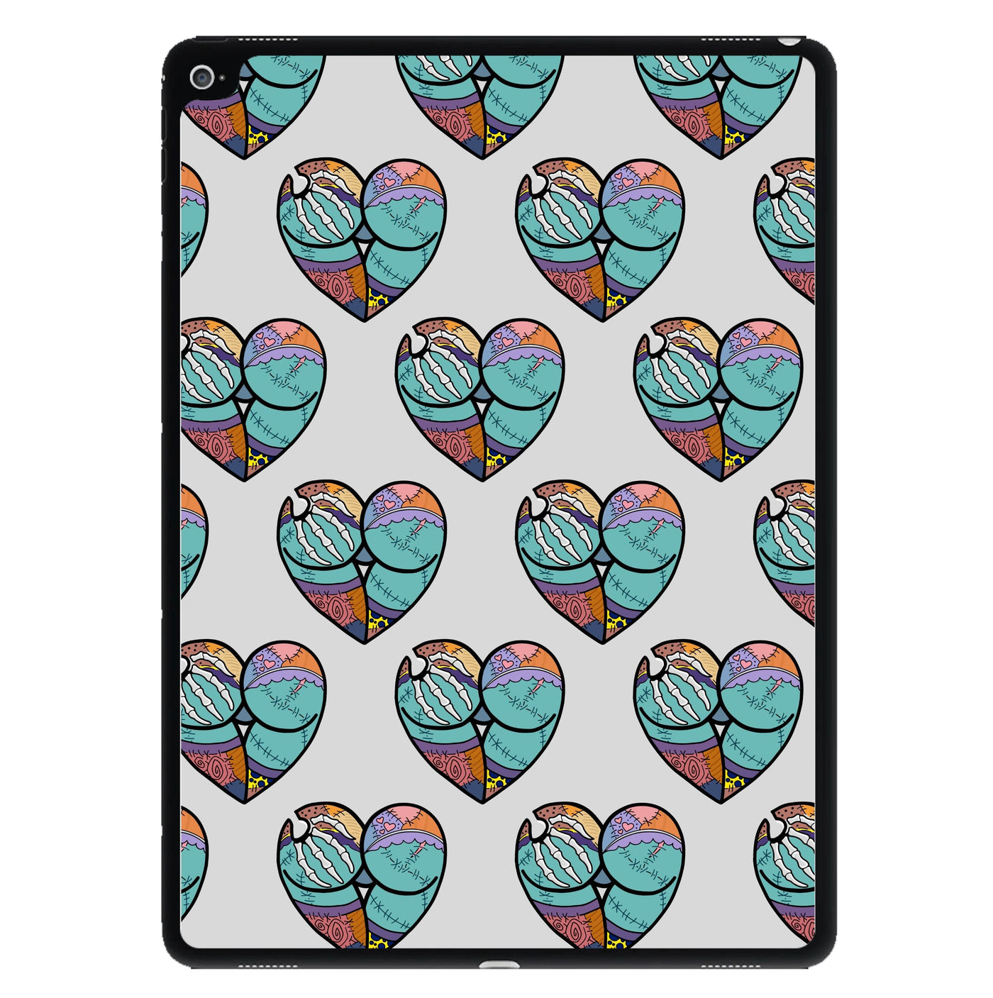 Sally And Jack Heart Pattern - Nightmare Before Christmas iPad Case