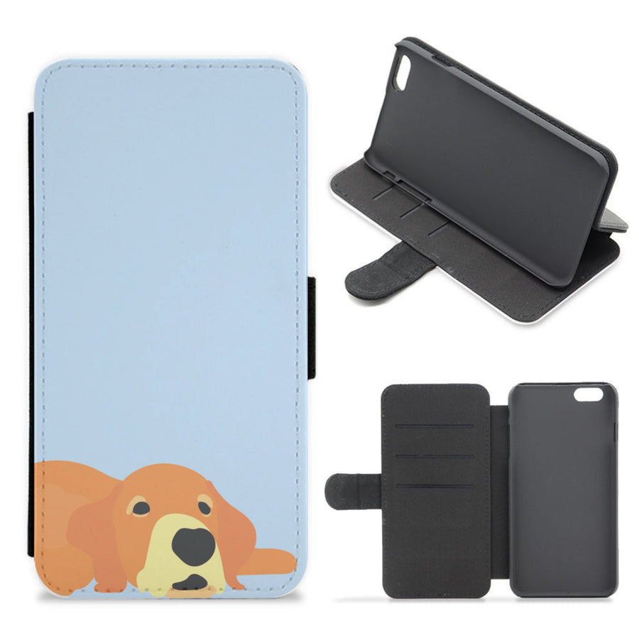 Laying and chilling - Dog Patterns Flip / Wallet Phone Case