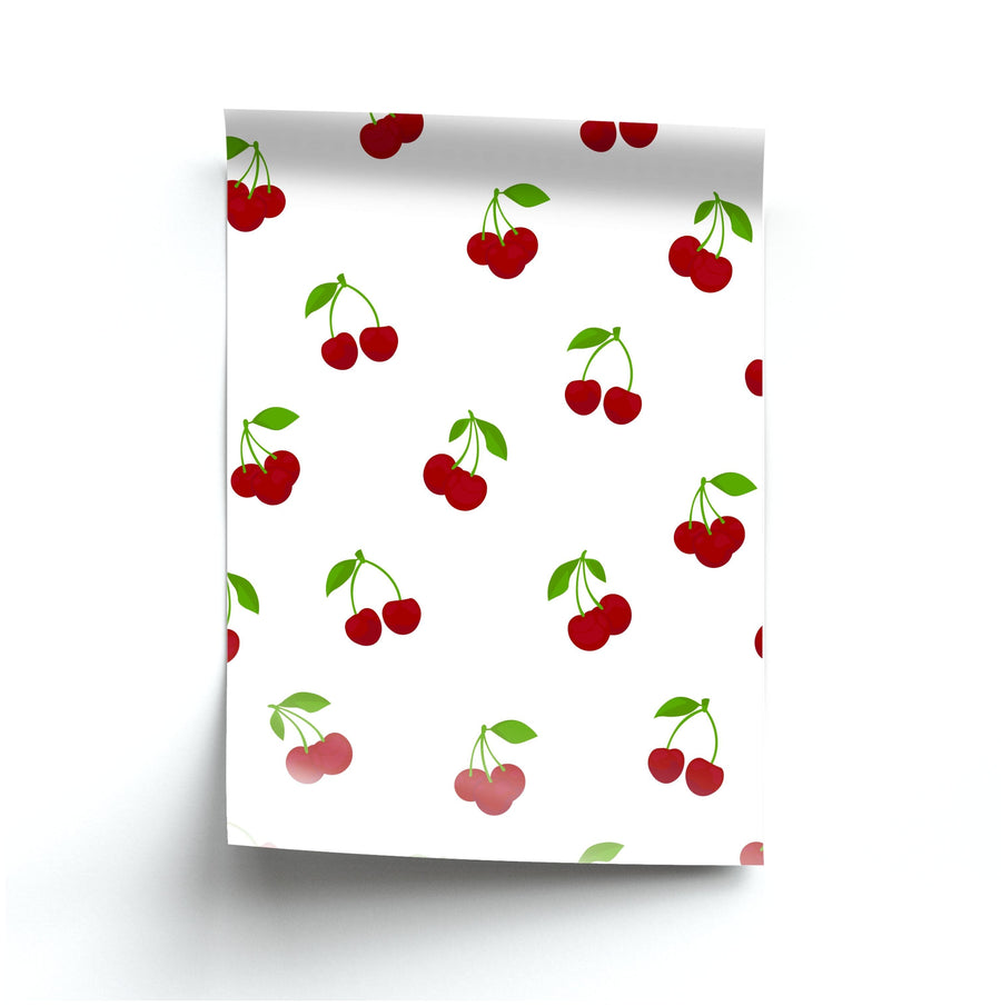 Cherries - Fruit Patterns Poster