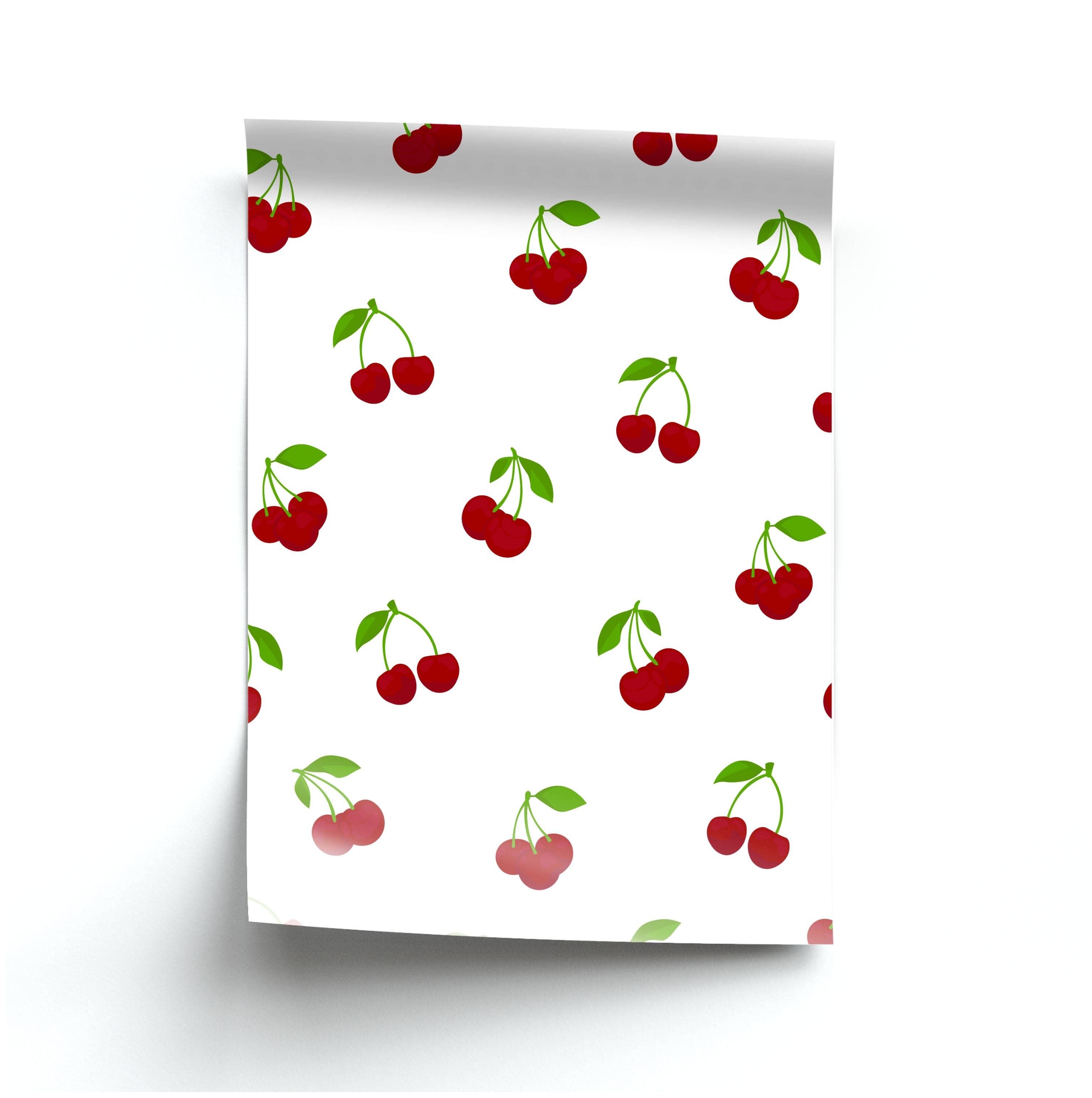 Cherries - Fruit Patterns Poster