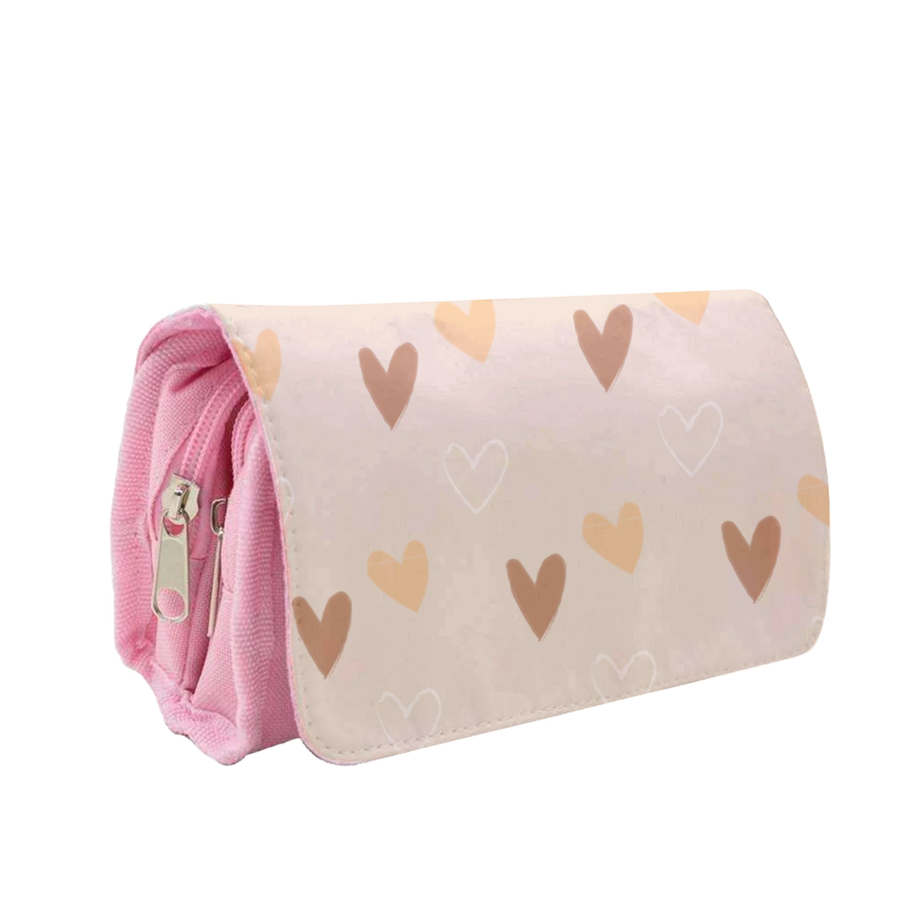 Cute Love Heart Pattern Pencil Case