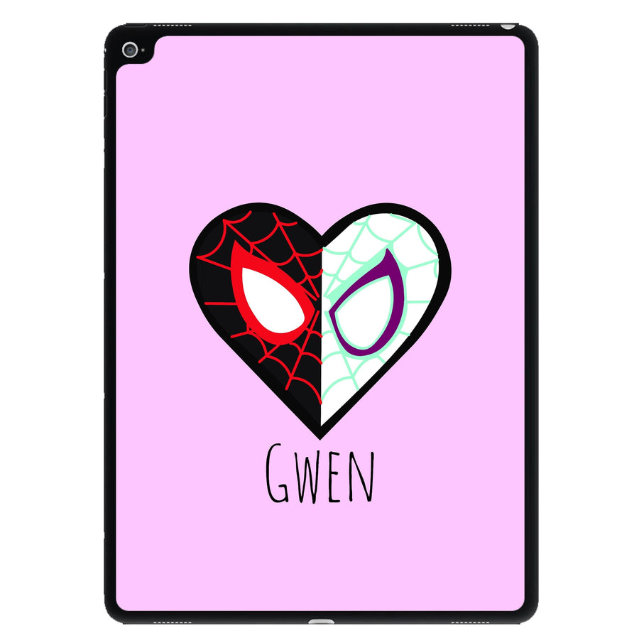 Gwen And SpiderMan - Personalised Marvel iPad Case