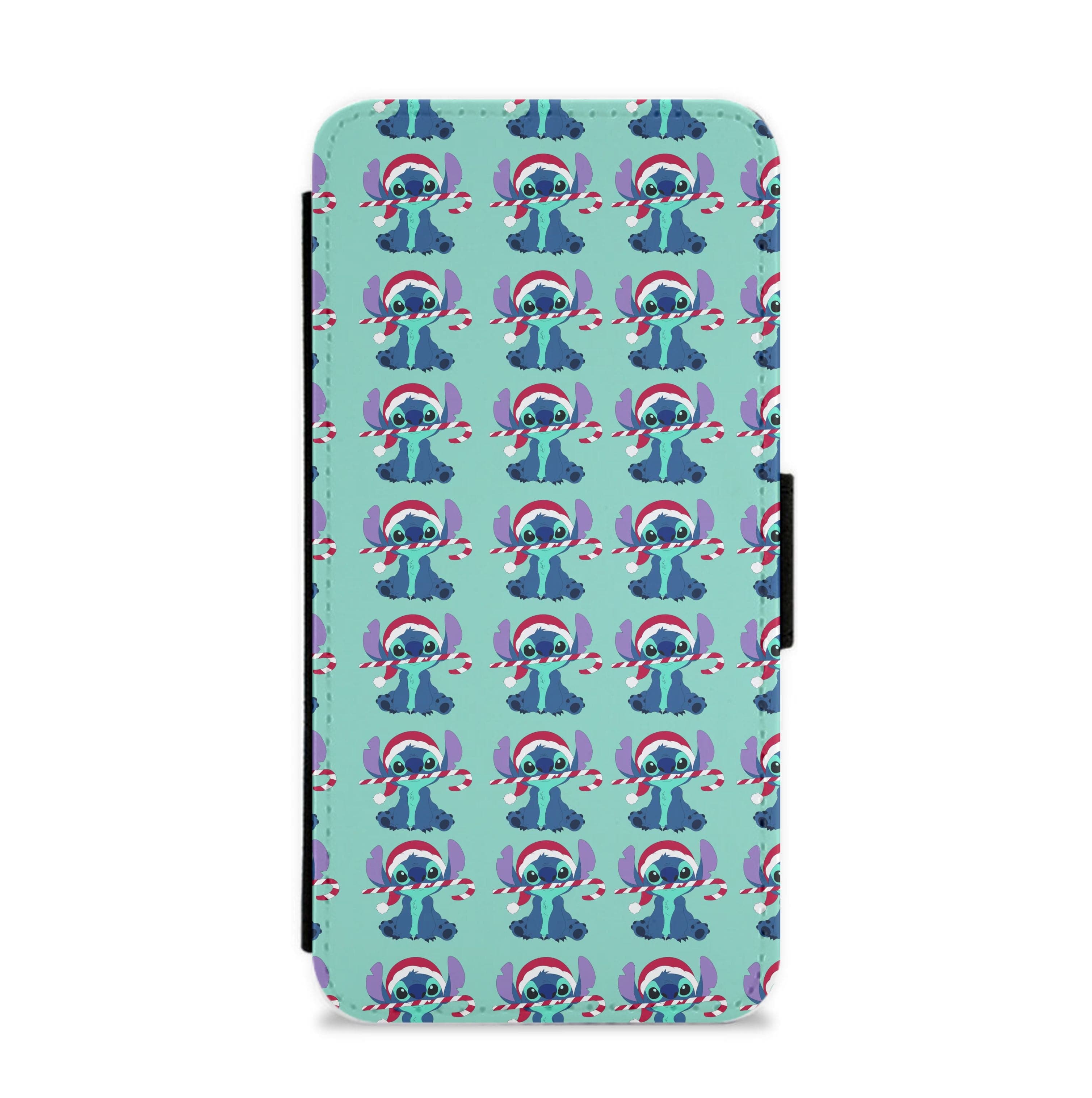 Stitch - Christmas Patterns Flip / Wallet Phone Case