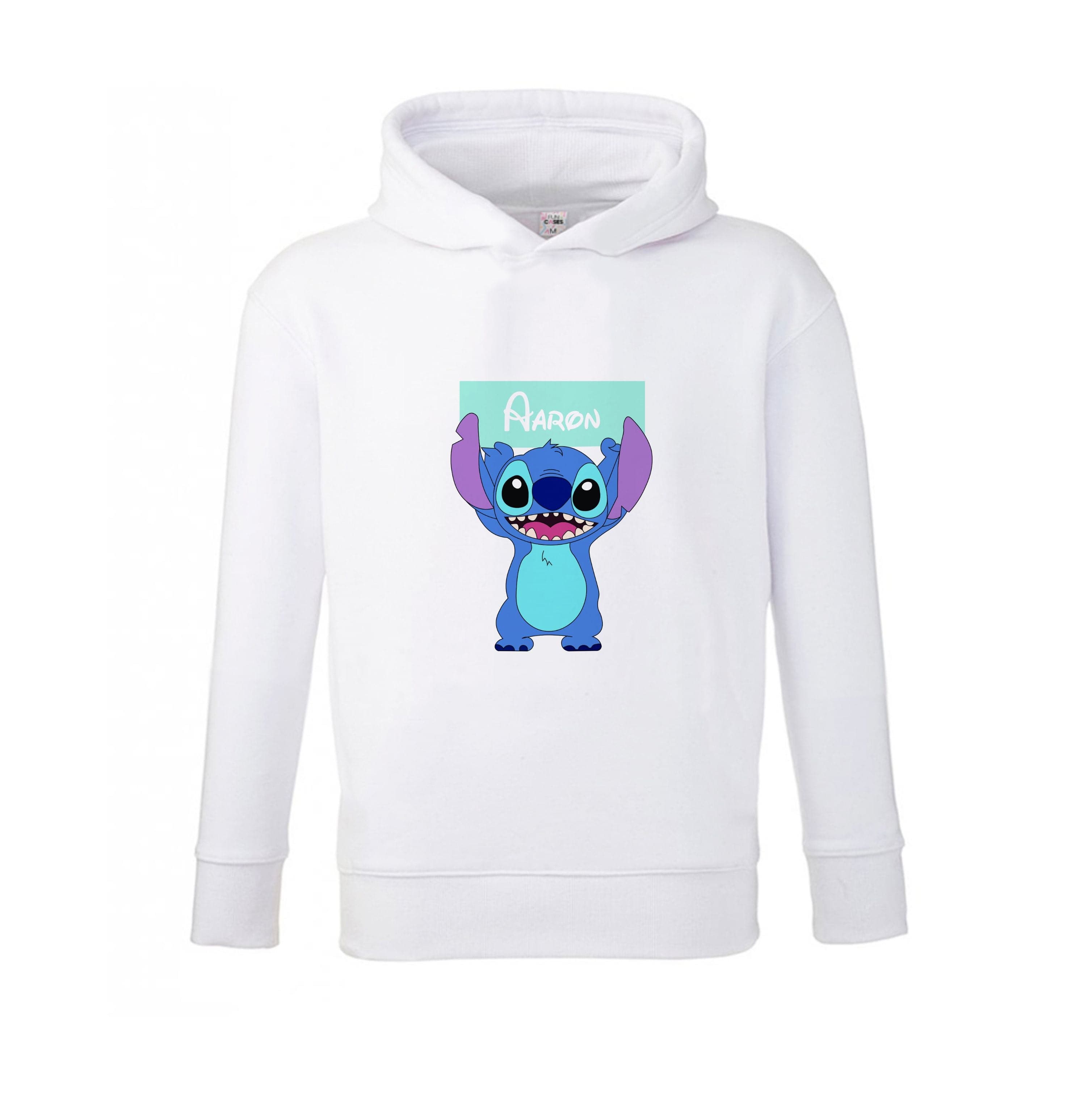 Standing Blue Alien - Personalised Disney Kids Hoodie