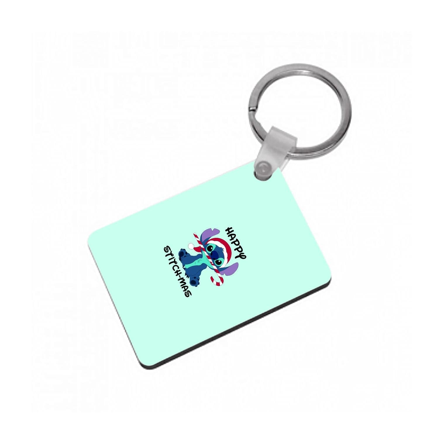 Happy Blue Alienmas - Christmas Keyring