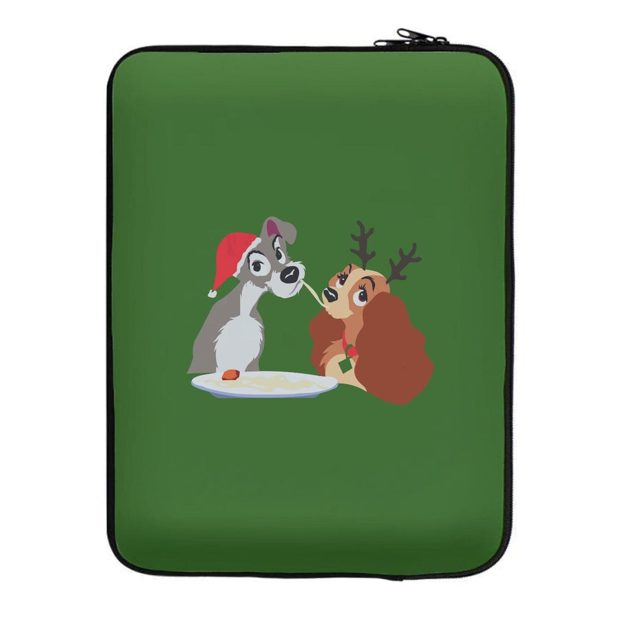 Christmas Lady And The Tramp Laptop Sleeve