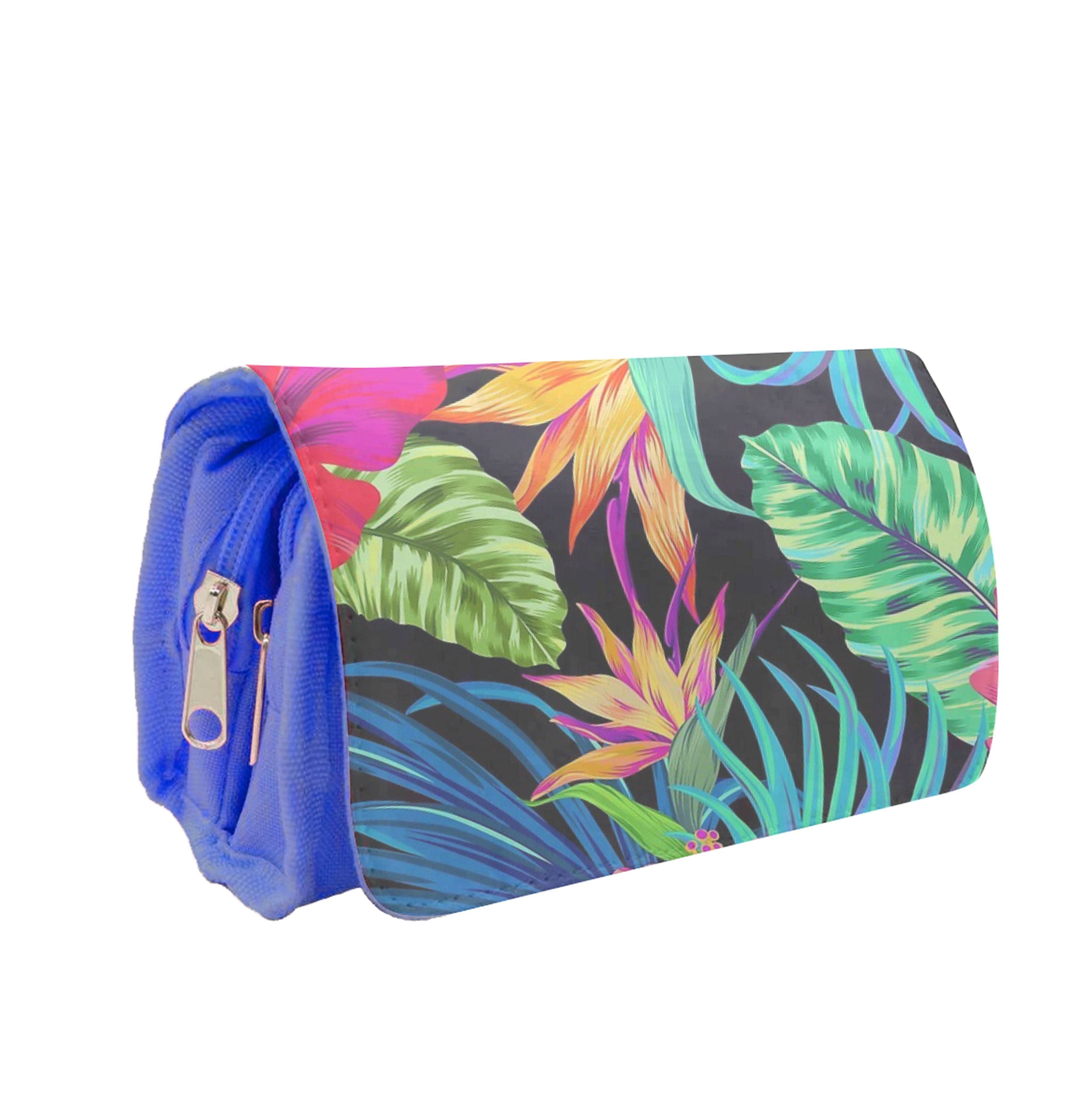 Colourful Hibiscus Pattern Pencil Case