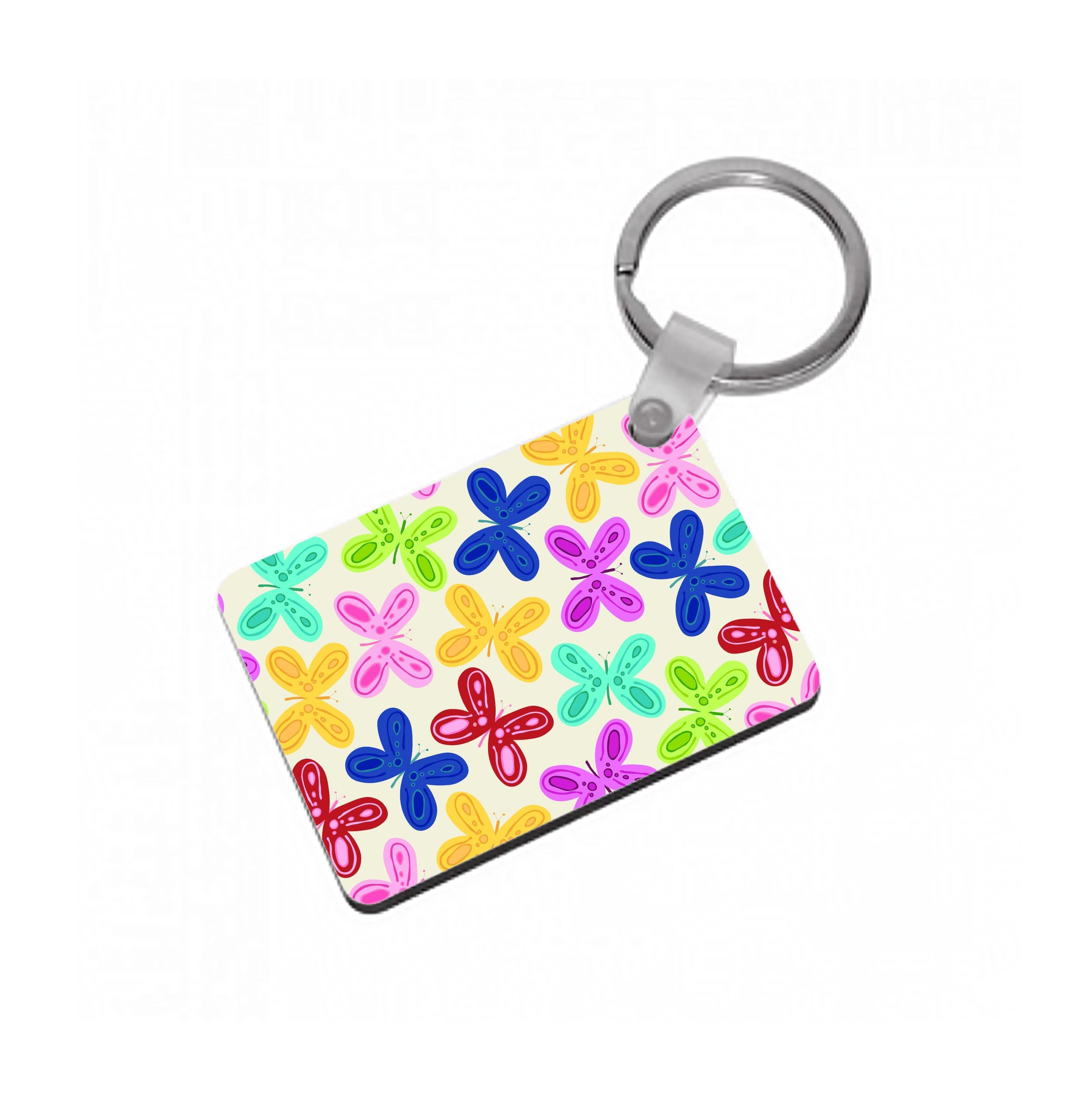 Butterflies - Spring Patterns Keyring